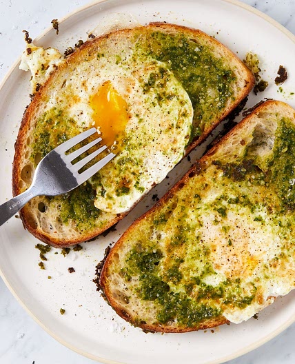 Pesto Egg-In-A-Hole