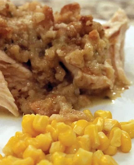 Slow Cooker Chicken & Dressing