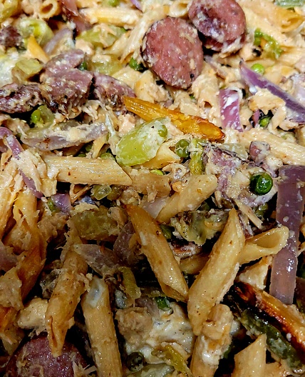 Tuna and Sausage Pasta