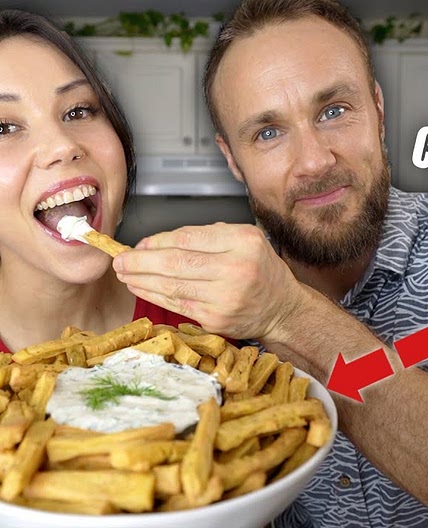AMAZING Chickpea Fries & Vegan Tzatziki 💥