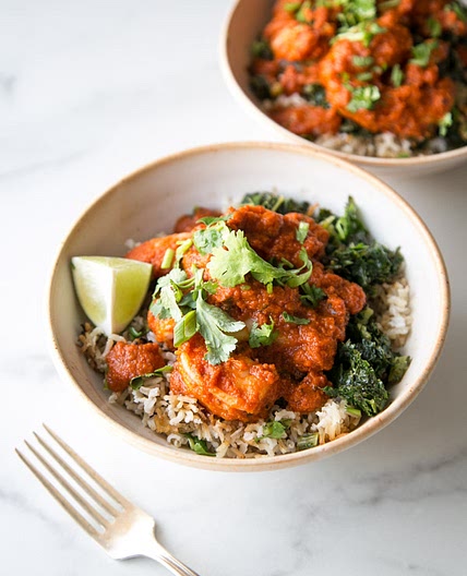 Low FODMAP Shrimp Diablo Rice Bowls