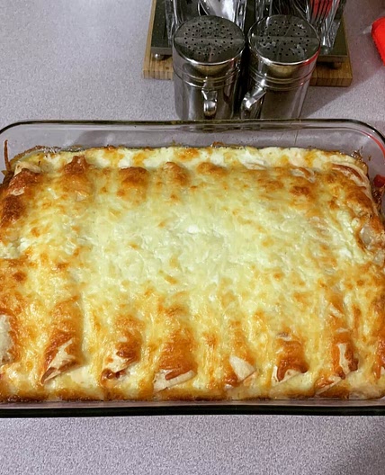 Cream Cheese Chicken Enchiladas - Life with Susan