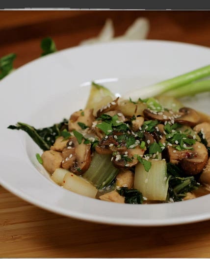 Chicken Bok Choy Stir Fry (Wellbeats)