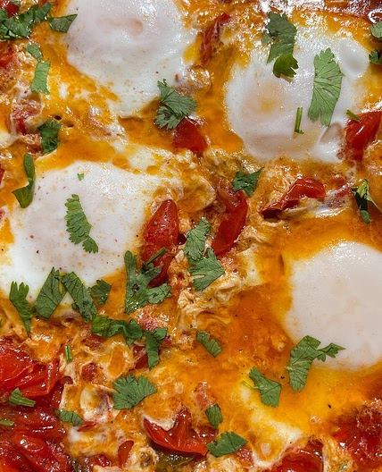 Bacanê êp hêk also know as shakshuka