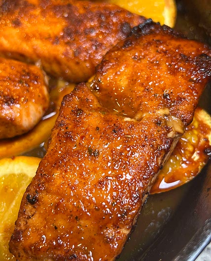 Orange Glazed Salmon 