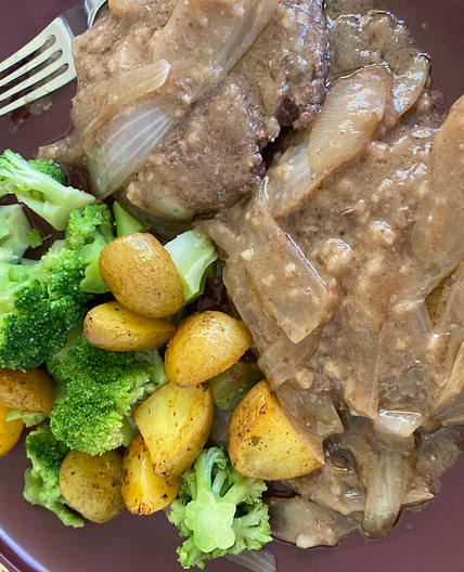 Hamburger Steak with Onions and Gravy