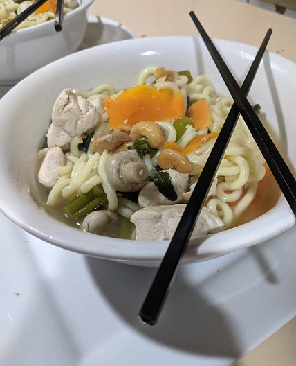 Chicken and Vegetable Noodle Bowl