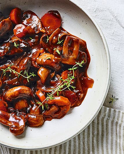 Bourguignon de champignons