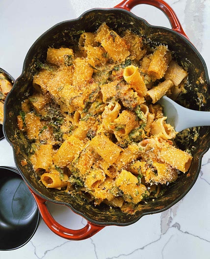 Creamy Butternut Squash Pasta Bake 