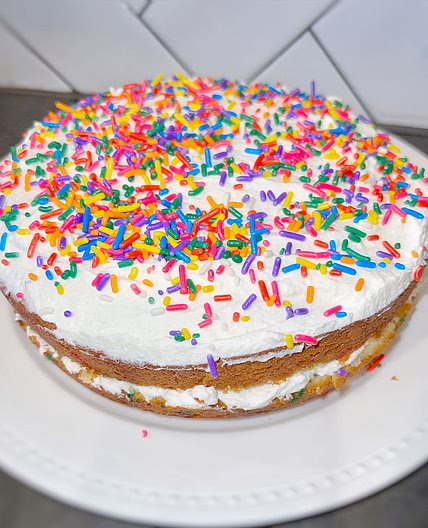 Whipped Cream Funfetti Cake