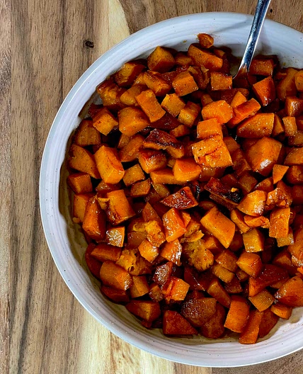 Honey Roasted Sweet Potatoes