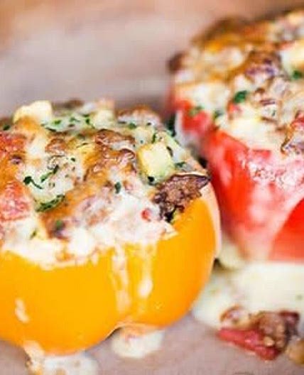 Classic Stuffed Bell Peppers (Freezer/Low Sodium/Gluten Free/Diabetic Friendly)