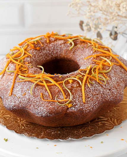 Orange rum cake