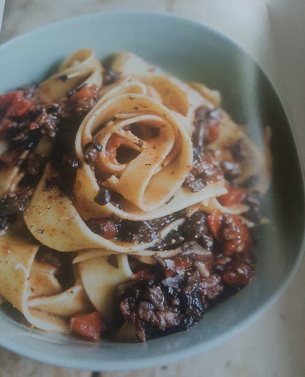 Sausage and Mushroom Ragu with Pappardelle