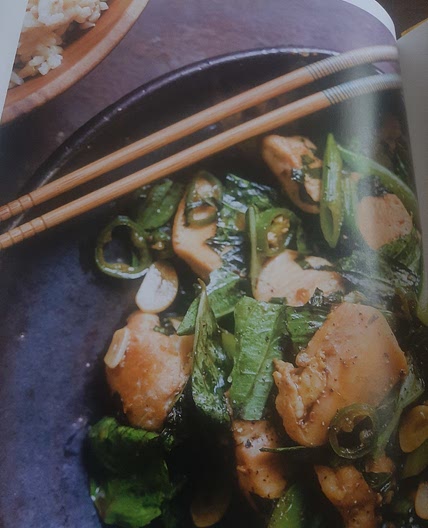 Stir Fried Chicken with Snap Peas and Basil