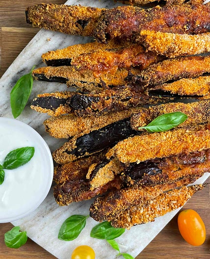 Parmesan Aubergine Fries