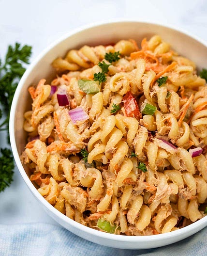 Spicy Tuna Pasta Salad