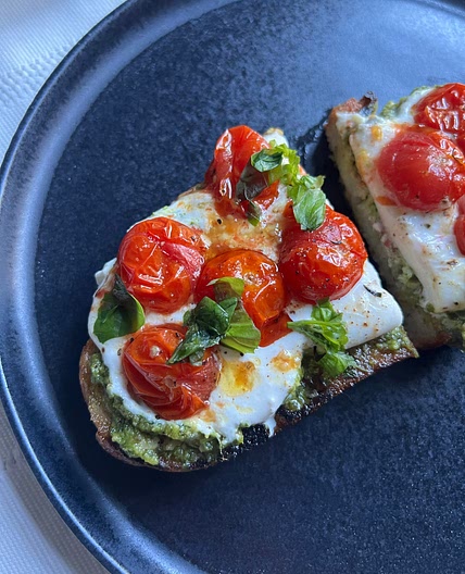 Pesto Caprese Toast