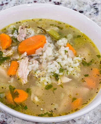 20 minute chicken rice soup 