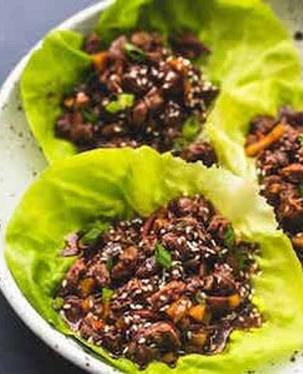 Asian Lettuce Wraps (Low Carb/Dairy Free/Gluten Free/Diabetic Friendly)