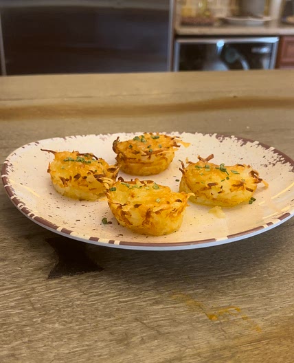 Mini shredded potato Gratin