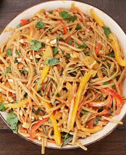 Asian Peanut Noodles (Dairy Free/Low Cholesterol)