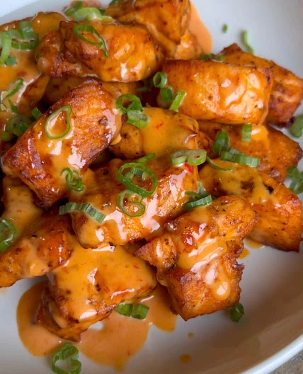 Cajun Bang Bang salmon bites