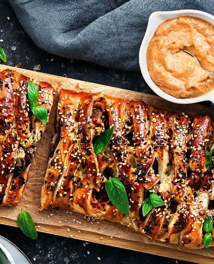 Ricotta e Noci-Pestostrudel