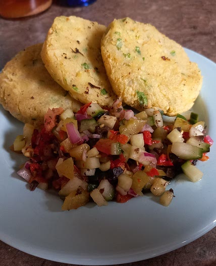 Potato & Spring Onion Cakes (0.47g fat)