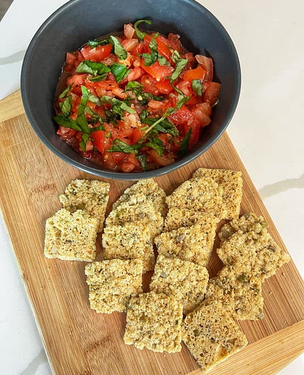 Bruschetta Dip W/ Cheese Crisps — Angiela Eats - Quick, Easy, & Delicious Recipes