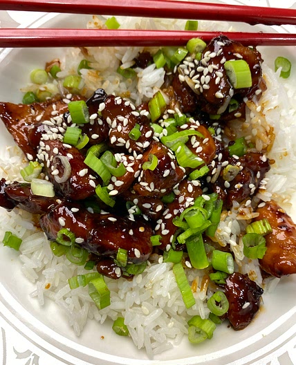 Low calorie orange chicken
