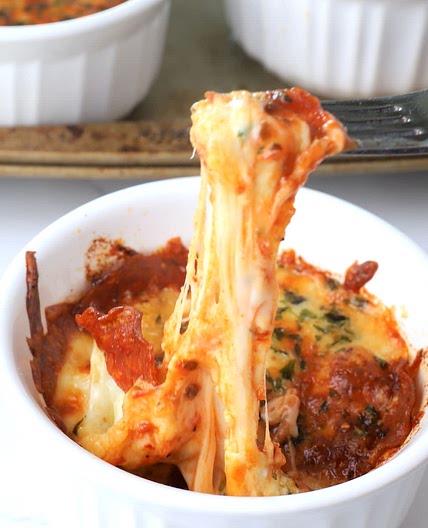 Low Carb Pizza Bowl