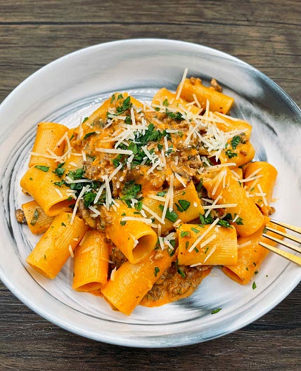 Rigatoni - Sausage and Tomato Cream Sauce