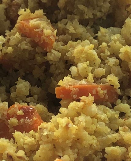 Turmeric Cauliflower “Rice”