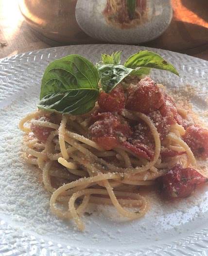 One pan Cherry Tomato Pasta