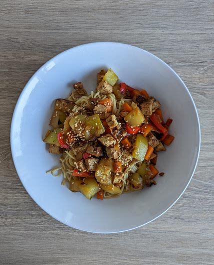 Nouilles au tofu ail des ours