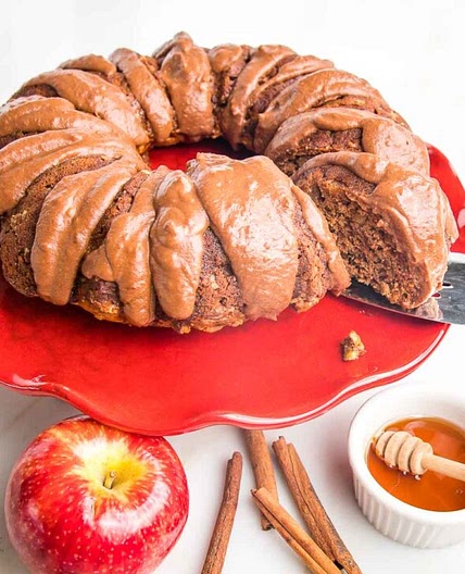 Healthy Apple Honey Cake