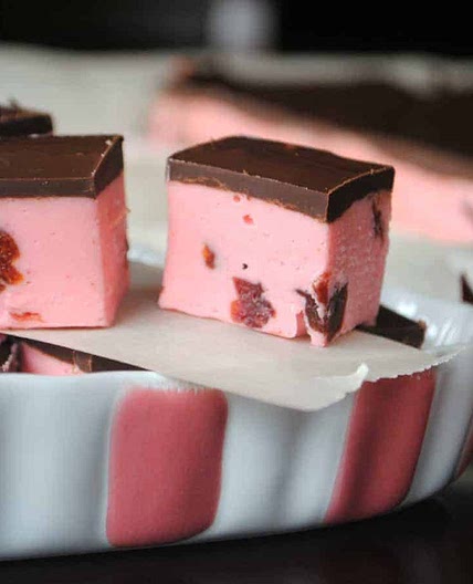 Cherry Fudge with Dark Chocolate