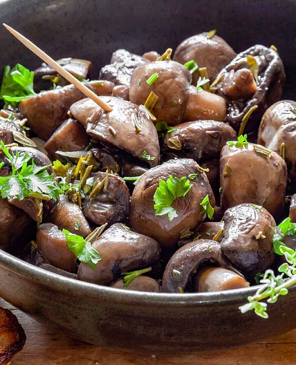 These Marinate Mushrooms Belong on Your Next Antipasto Platter