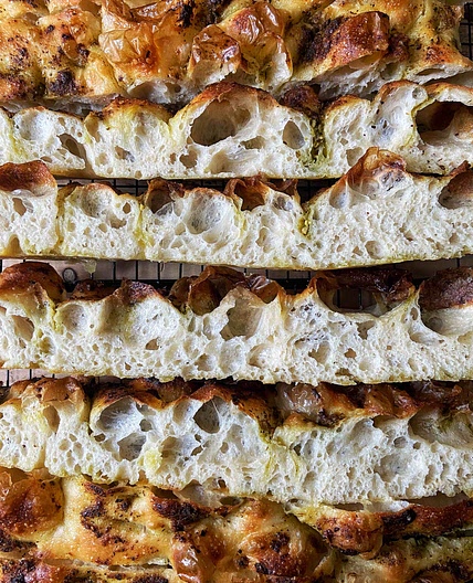 Pesto Parmesan Focaccia