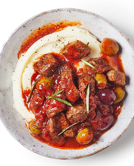 Tuscan-style beef stew with mash