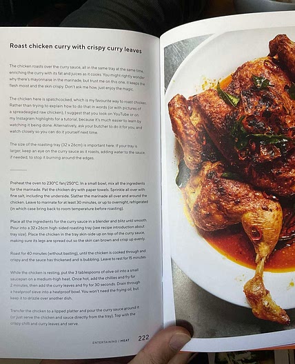 Mezcla - Roast Chicken curry with crispy curry leaves