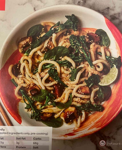 Peanut butter veg packed udon