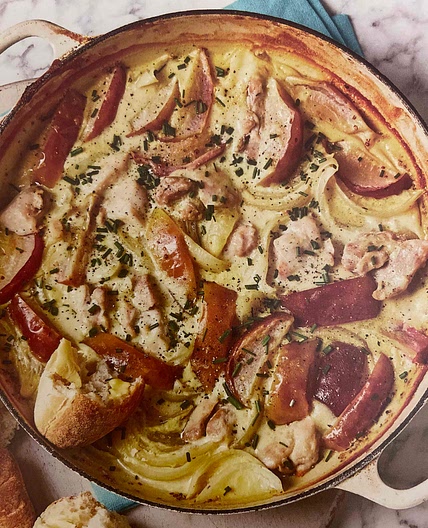 Oven-Baked Normandy Chicken & Apple Casserole