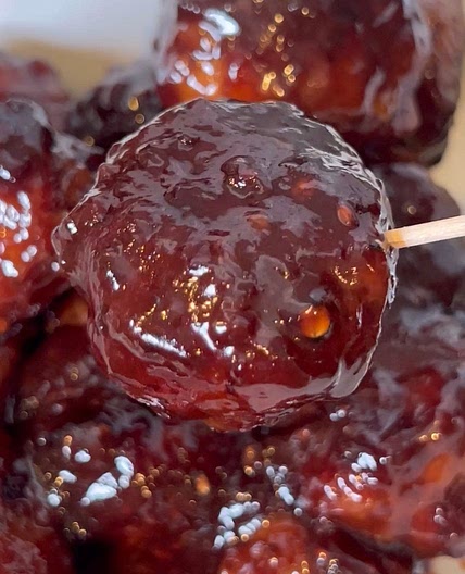 Easy Blackberry BBQ Meatballs 