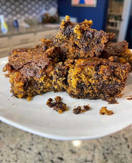 Banana chocolate chip bars 