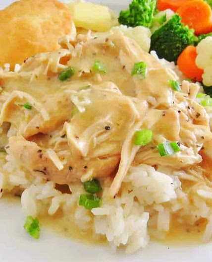 Baked Chicken with gravy and Rice