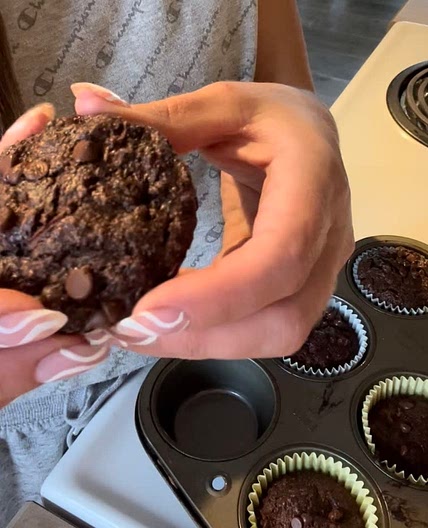 Chocolate Zucchini Muffins 