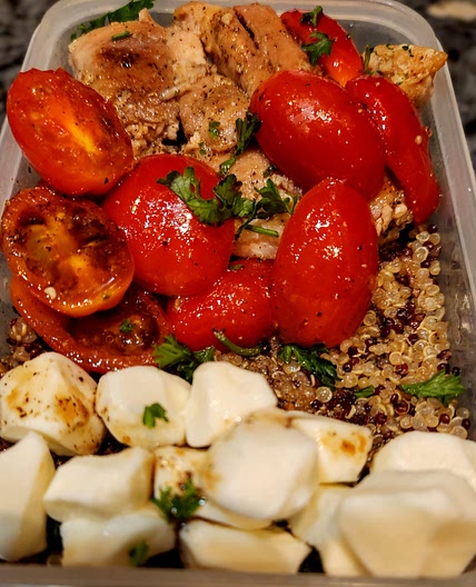 Caprese Chicken Quinoa Bowl