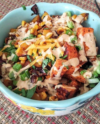 Sweet potato black bean bowl